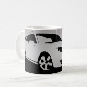 Mug Avant aérien de Saab 9-5 - gris sur l'arrière - (Devant gauche)