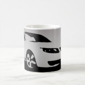 Mug Avant aérien de Saab 9-5 - gris sur l'arrière - (Centre)