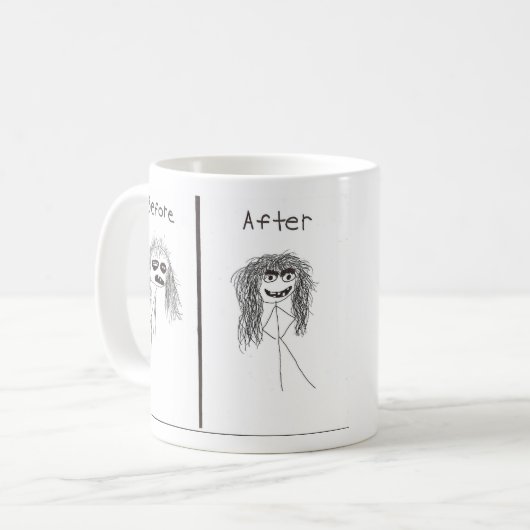 Mug Avant/après (Devant gauche)
