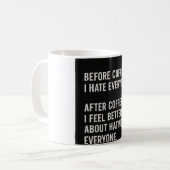 MUG avant et après café (Devant gauche)