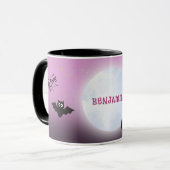 Mug Avant et après chauve-souris à Vampire Halloween (Devant gauche)