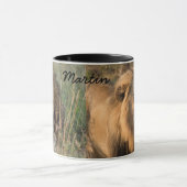 Mug Avant et après le café LION Personnaliser le nom (Centre)