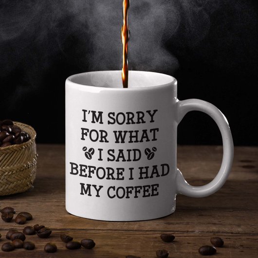 Mug Avant J'Ai Eu Mon Café