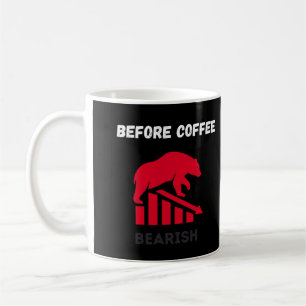 Mug Avant le café baissier Après le café haussier