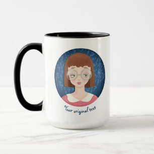 Mug Avatar geek fille
