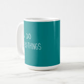 Mug avec 3 poulets et un lapin empilé (Devant gauche)