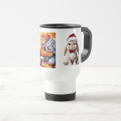 Mug avec adorable conception d'un lapin & chatons (Devant droit)