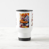 Mug avec adorable conception d'un lapin & chatons (Centre)