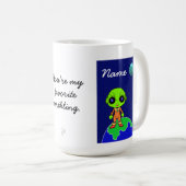 Mug avec alien "Tu es mon préféré.." de Jo Images (Devant droit)