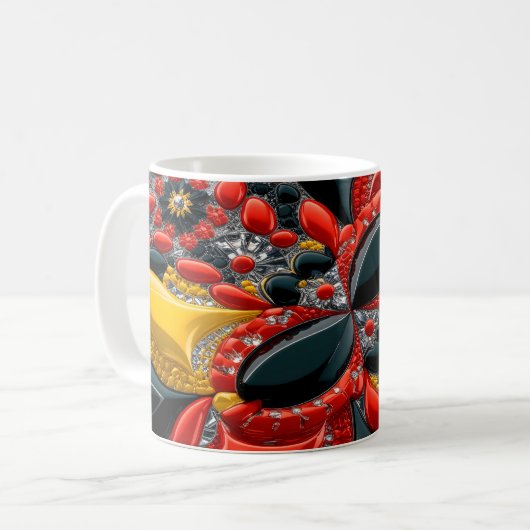 Mug avec Allemagne Couleurs Design (Devant gauche)