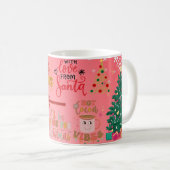 Mug avec amour de père noël, joyeux noël (Devant droit)