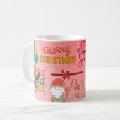 Mug avec amour de père noël, joyeux noël (Devant gauche)