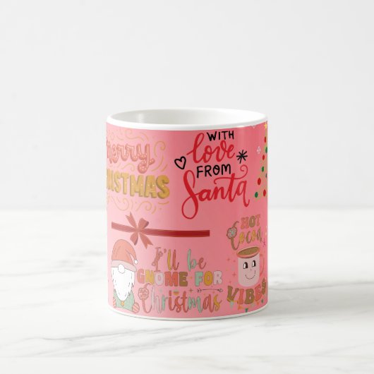 Mug avec amour de père noël, joyeux noël (Centre)