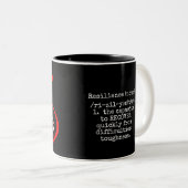 Mug avec appel à tous les enseignants Logo Résilie (Devant droit)
