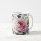 Mug avec aquarelle motif floral 5/6 (Devant droit)