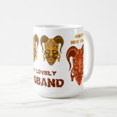 MUG AVEC ART DE MASQUE TARDITIONNEL (Devant droit)