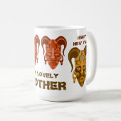 MUG AVEC ART DE MASQUE TARDITIONNEL (Devant droit)