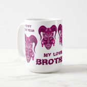 MUG AVEC ART DE MASQUE TARDITIONNEL (Devant gauche)