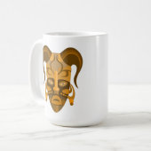 MUG AVEC ART DE MASQUE TARDITIONNEL (Devant gauche)