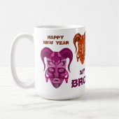 MUG AVEC ART DE MASQUE TARDITIONNEL (Gauche)