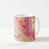 MUG AVEC ART ROSE DE FLEURS À BOYFRIEND (Devant droit)