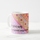 MUG AVEC ART ROSE DE FLEURS À BOYFRIEND (Devant gauche)