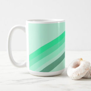 Mug avec bandes vertes sereines