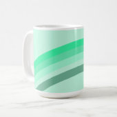 Mug avec bandes vertes sereines (Devant gauche)