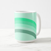 Mug avec bandes vertes sereines (Devant droit)