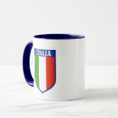 Mug avec blason du drapeau italien (Devant gauche)