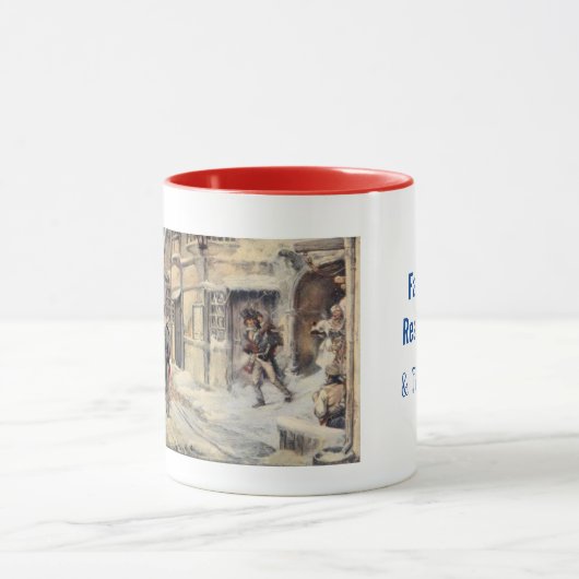 Mug avec Bob Cratchit avec Tiny Tim (Centre)