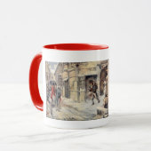 Mug avec Bob Cratchit avec Tiny Tim (Devant gauche)