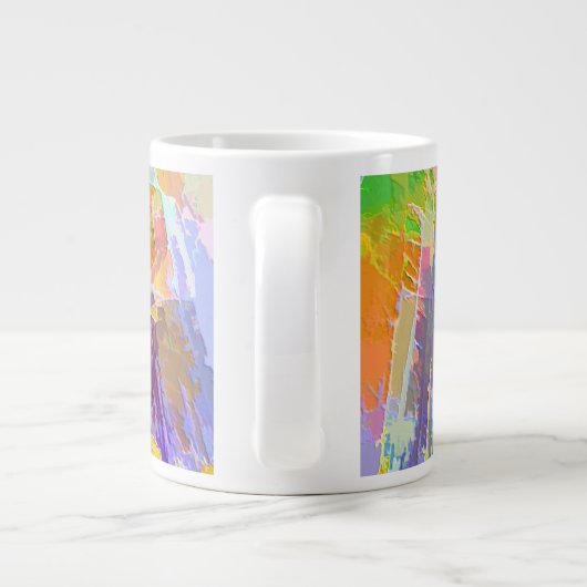Mug avec Bright Abstract Design (Dos)
