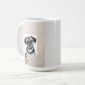 Mug avec Carlin portant des lunettes avec des livr (Devant gauche)