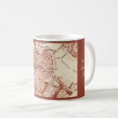 Mug avec carte ancienne de Boston (Devant droit)