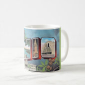 Mug avec carte postale vintage de l'Ohio (Devant droit)