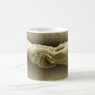 Mug Avec cet anneau, amour vintage romantique de