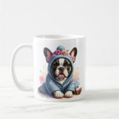 Mug avec chiot Bouledogue Français mignon (Gauche)