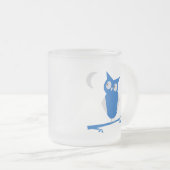 Mug avec chouette bleue (Devant droit)