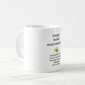 Mug avec Citation drôle, Bonne Anniversaire de Tra (Devant gauche)