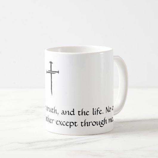 Mug avec déclaration religieuse (Devant droit)