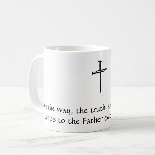 Mug avec déclaration religieuse (Devant gauche)