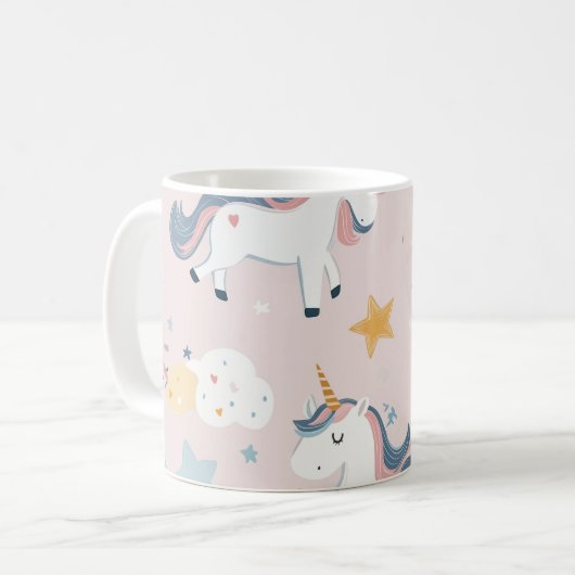 Mug Avec des amis de licorne (Devant gauche)