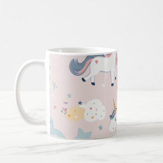 Mug Avec des amis de licorne (Gauche)