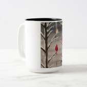 Mug avec des cardinaux (Devant gauche)