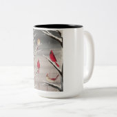 Mug avec des cardinaux (Devant droit)