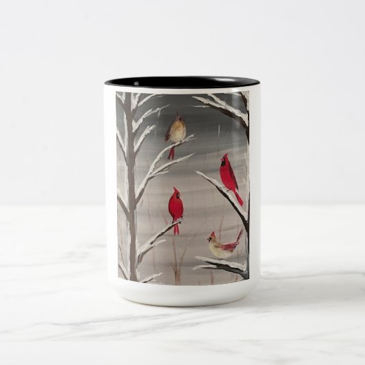 Mug avec des cardinaux (Centre)