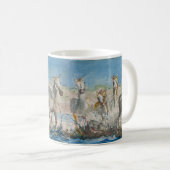 Mug avec des chevaux sauvages (Devant droit)
