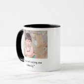 Mug avec des citations drôles d'enfant à double se (Devant gauche)