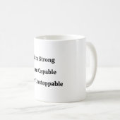 Mug avec des citations positives motivationnelles (Devant droit)
